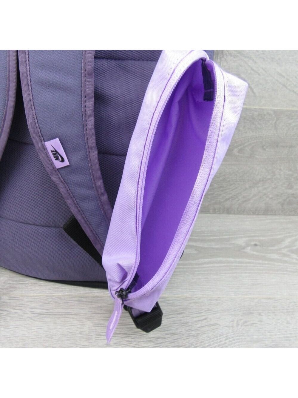 Nike Elemental Kids Backpack School Bag Purple Lilac Black (20L) NEW - Picture 10 of 16